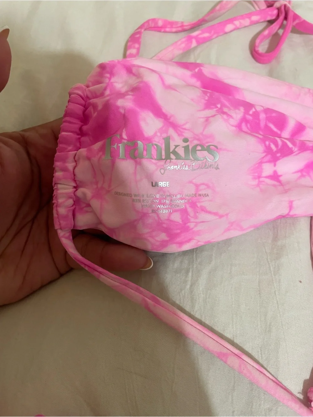 Frankie’s Bikinis x Sofia Richie Pink Tie-Dye Halter Bikini Set - Women Swim